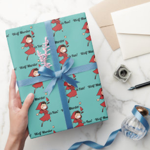 Grappig Donker Sprookje Roodkapje Cadeaupapier