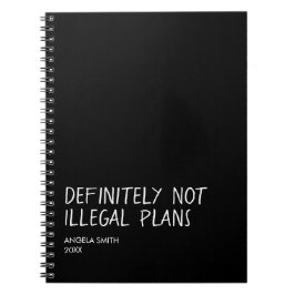 Grappig donkere humor notitieboek, sarcastisch jou notitieboek