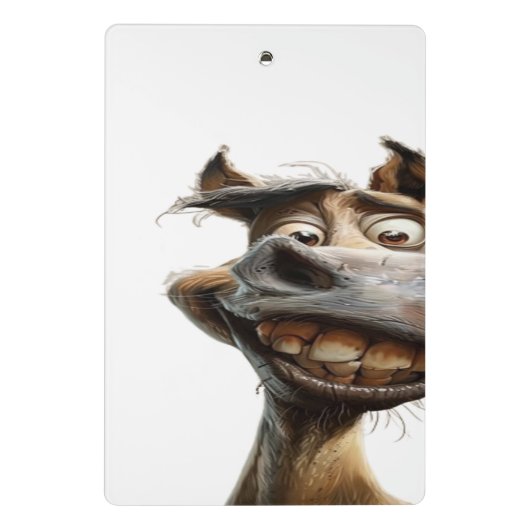 Grappig Donkey Art Design Mini Klembord (Achterkant)