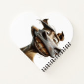 Grappig Donkey Art Design Notitieboek (Achterkant)