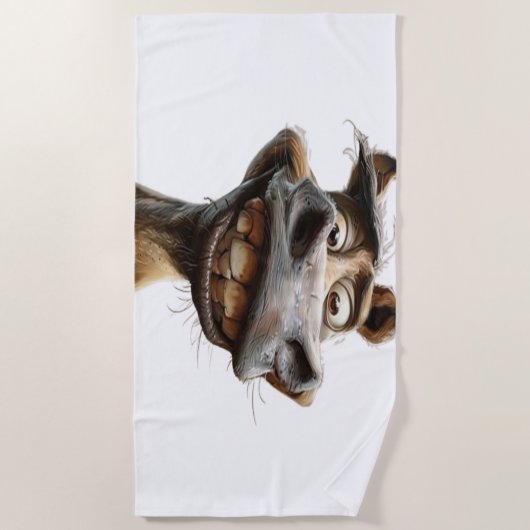 Grappig Donkey Art Design Strandlaken (Voorkant)