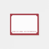 Grappig Don't Panic Naam Feestelijke Post it Notes (Voorkant)