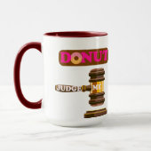 Grappig "Donut Judge Me" Pun Cup Schattigee Gift H Mok (Links)