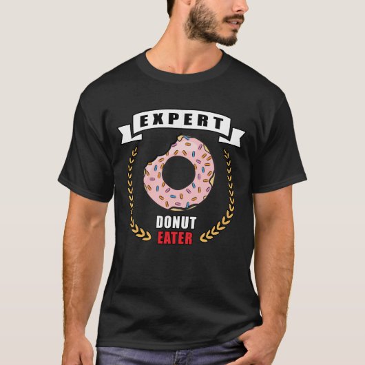 Grappig Donut Ontwerp T-shirt (Voorkant)