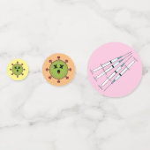 Grappig dood COVID vaccin partij Confetti (Voorkanten)