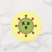 Grappig dood COVID vaccin partij Confetti (Kleine voorkant)