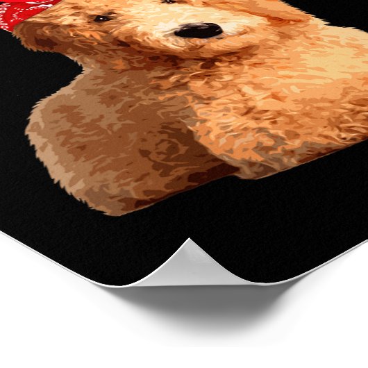 Grappig Doodle Mama Design voor Mama Vrouwen Golde Poster (Hoek)