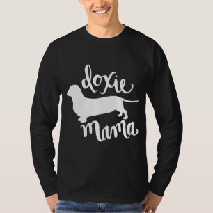 Grappig Doxie Mama Schattige Dachshund Mam Moederd T-shirt