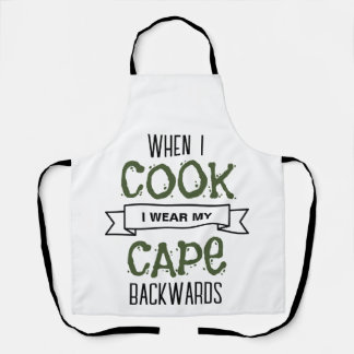 Grappig Draag Mijn Cape Terug Kook Bakken Schort