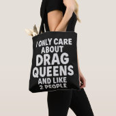 Grappig Drag Queen Fan Sarcasme Citaat Design Tote Bag (Dichtbij)