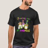 Grappig drie gnomen Mardi Gras die met m'n gno par T-shirt (Voorkant)