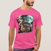 Grappig Drie Opossum Maan 3 Possum Volle Vreemde M T-shirt (Voorkant)