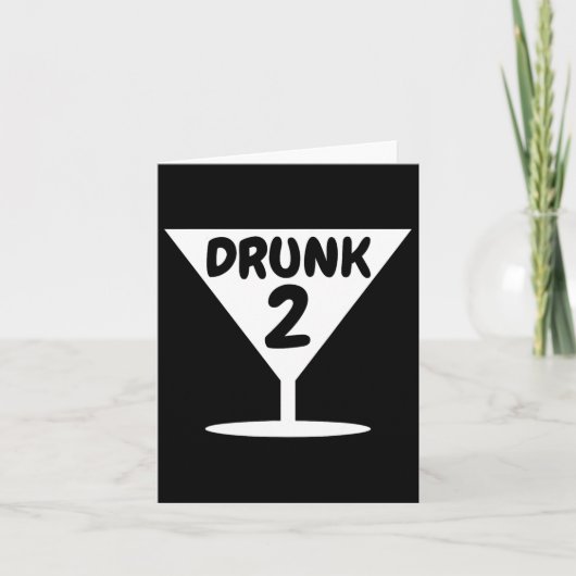 Grappig Drink 2 Party Thing Halloween Kostuum Kaart (Voorkant)