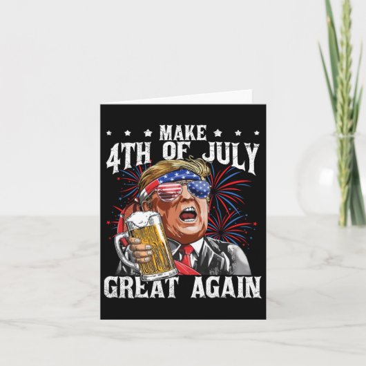 Grappig Drink bierteam maakt 4th of July Great Ag Kaart (Voorkant)
