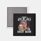 Grappig Drink bierteam maakt 4th of July Great Ag Magneet (Voorkant / Achterkant)