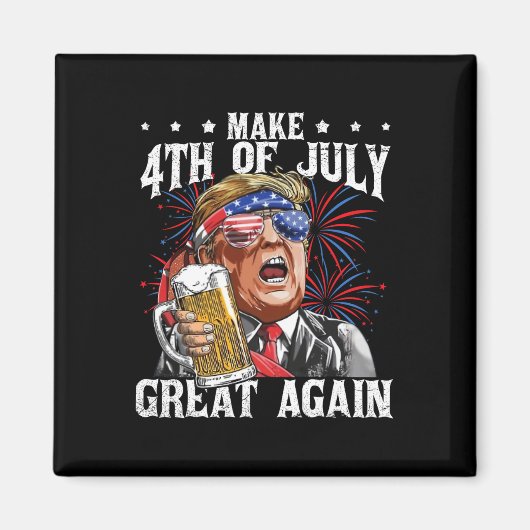 Grappig Drink bierteam maakt 4th of July Great Ag Magneet (Voorkant)