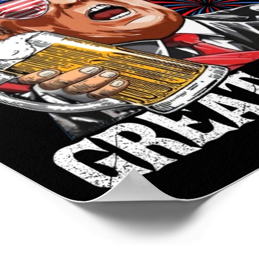 Grappig Drink bierteam maakt 4th of July Great Ag Poster (Hoek)