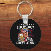 Grappig Drink bierteam maakt 4th of July Great Ag Sleutelhanger (Voorkant)