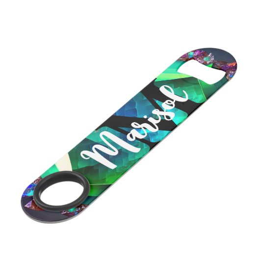 Grappig Drink citaat Abstracte onderwaterkristalle Speed Flessenopener (Achterkant Gekanteld)