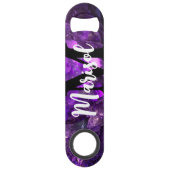 Grappig Drink citaat Abstracte onderwaterkristalle Speed Flessenopener (Achterkant)