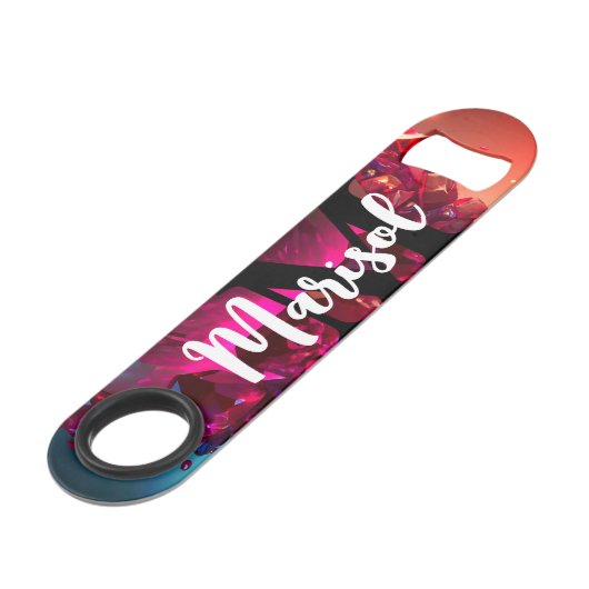 Grappig Drink citaat Abstracte onderwaterkristalle Speed Flessenopener (Achterkant Gekanteld)