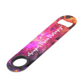 Grappig Drink citaat Abstracte onderwaterkristalle Speed Flessenopener (Voorkant Gekanteld)