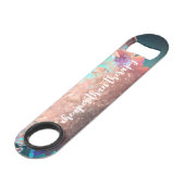 Grappig Drink citaat Abstracte onderwaterkristalle Speed Flessenopener (Voorkant Gekanteld)