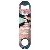 Grappig Drink citaat Abstracte onderwaterkristalle Speed Flessenopener (Achterkant)