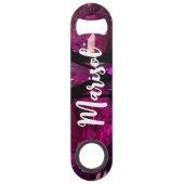 Grappig Drink citaat Abstracte onderwaterkristalle Speed Flessenopener (Achterkant)