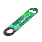 Grappig Drink citaat Abstracte onderwaterkristalle Speed Flessenopener (Voorkant Gekanteld)