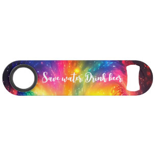 Grappig Drink citaat Rainbow Stropdas-Dye Galaxy S Speed Flessenopener