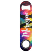 Grappig Drink citaat Rainbow Stropdas-Dye Galaxy S Speed Flessenopener (Achterkant)