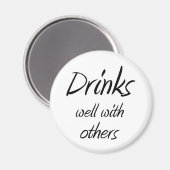 Grappig drink citeert grapjes over nieuwe koelkast magneet (Voorkant / Achterkant)