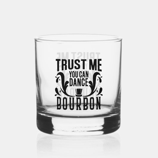 Grappig drink dansen woord kunst whisky glas (Achterkant)