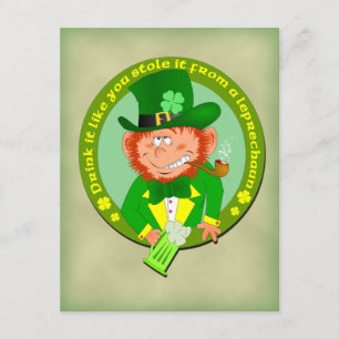 Grappig Drink dat je het uitnodigt. Kaart