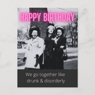 Grappig Drink en ordelijk verloop van de dag Briefkaart