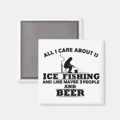 Grappig drink gezegde voor bier- en ijsvissen magneet (Voorkant / Achterkant)