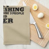 Grappig drink gezegde voor bier- en ijsvissen theedoek (Quarter Fold)