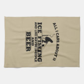 Grappig drink gezegde voor bier- en ijsvissen theedoek (Horizontaal)