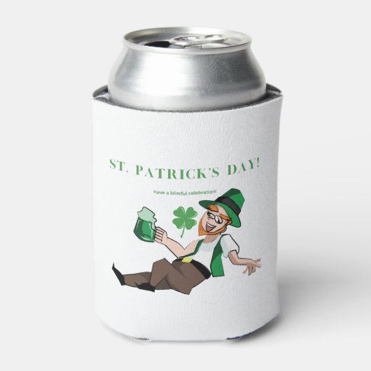 Grappig Drink Iers | Een zalige St Patrick Blikjeskoeler (Blikje Voorkant)