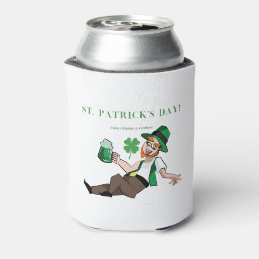 Grappig Drink Iers | Een zalige St Patrick Blikjeskoeler (Blikje Achterkant)