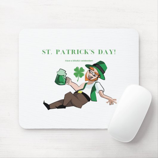 Grappig Drink Iers | Een zalige St Patrick Muismat (Met muis)