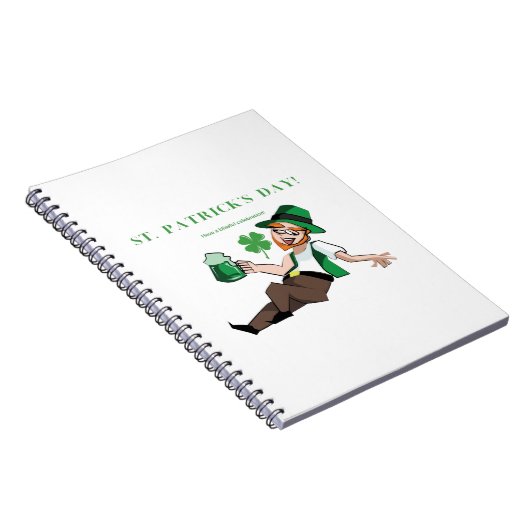 Grappig Drink Iers | Een zalige St Patrick Notitieboek (Rechterzijde)
