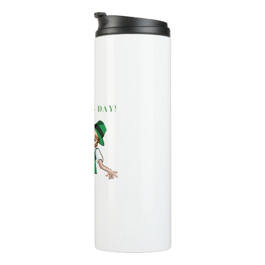 Grappig Drink Iers | Een zalige St Patrick Thermosbeker (Geroteerd rechts)