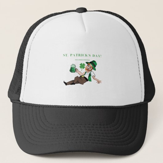 Grappig Drink Iers | Een zalige St Patrick Trucker Pet (Voorkant)