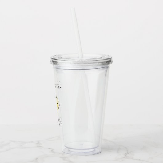 Grappig Drink je water herinnering van een Schatti Acryl Drinkbeker (Links)