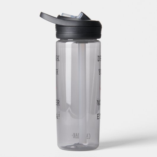 Grappig Drink je wateraanmoediging Waterfles (Rechts)