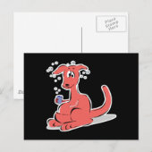 grappig drink kangaroo briefkaart (Voorkant / Achterkant)