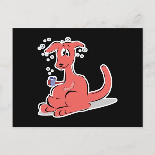 grappig drink kangaroo briefkaart (Voorkant)