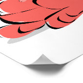 grappig drink kangaroo poster (Hoek)